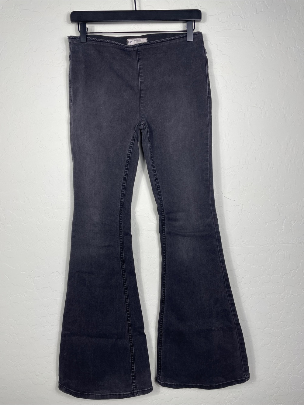 Free People Black Penny Pull on Flares